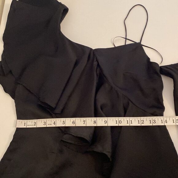 Revolve MLM Label Black Clyde Mini Dress Size Medium - Picture 12 of 14